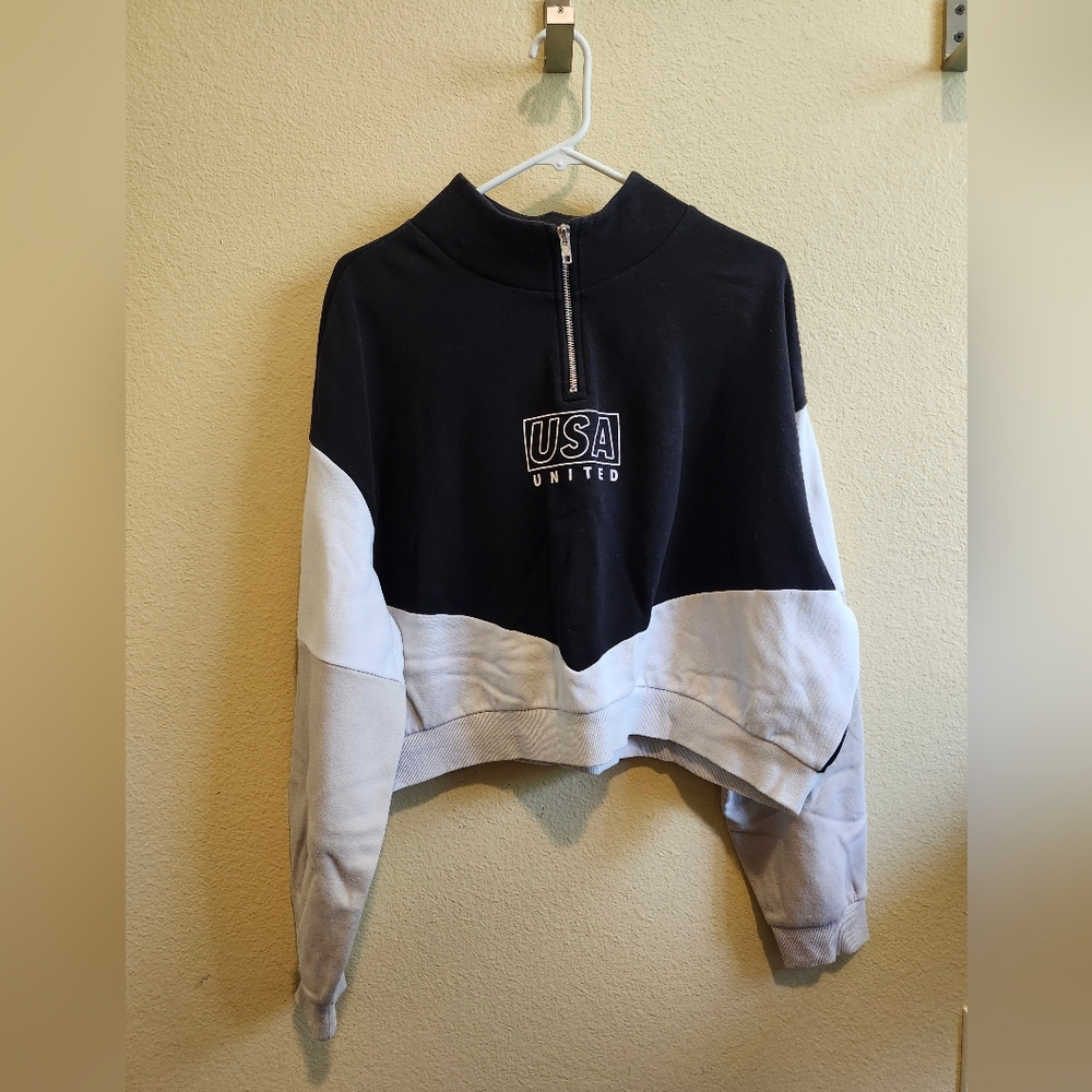 H&M Two-Tone Quarter Zip